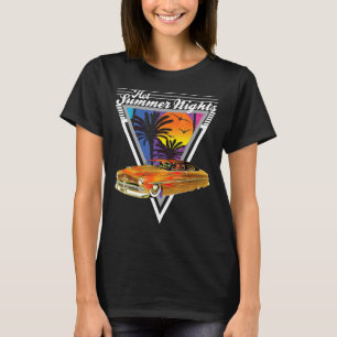 Camiseta Noites de Verão quente - anos 80 Tropical Vintage