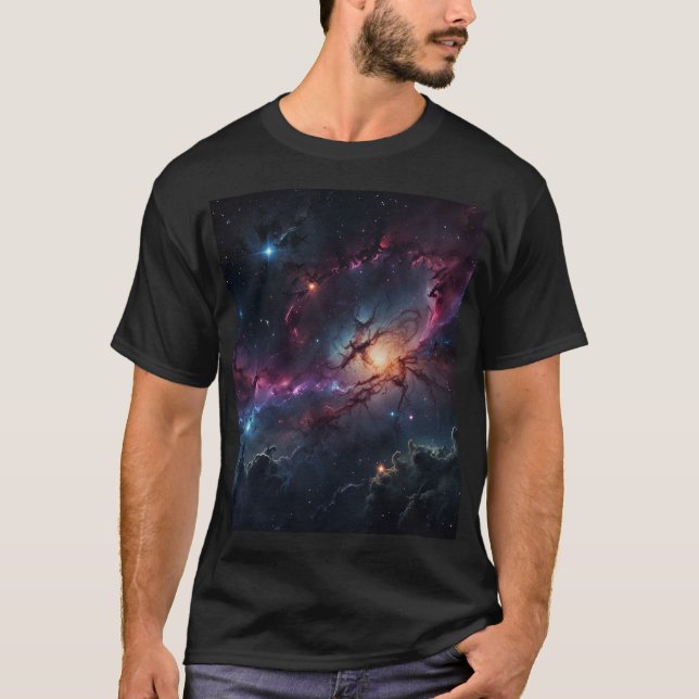 Camiseta Noites nebulosas (Frente)