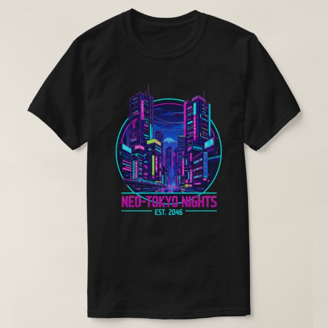 Camiseta Noites Neo-Tokyo 2046 (Frente do Design)