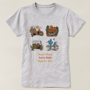 Camiseta Noites no Deserto, Visões Estreladas, Picadas de M