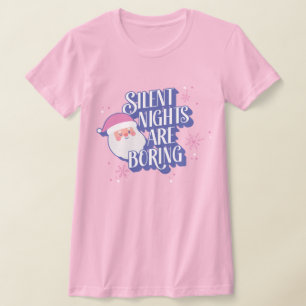 Camiseta Noites Silenciosas Engraçadas São Papais noeis Emo
