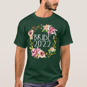 Camiseta Noiva 2022 Floral Flower Wreath Wedding En Envolvi