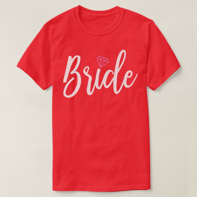 Camiseta Noiva A Ser T Para a Bachelorette P (Frente do Design)