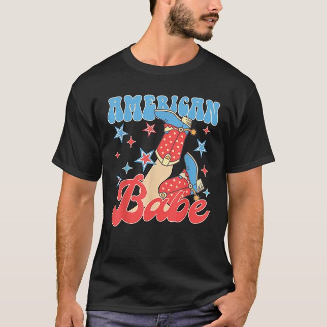 Camiseta Noiva Americana de 4 de Julho Festa de Solteira da (Frente)