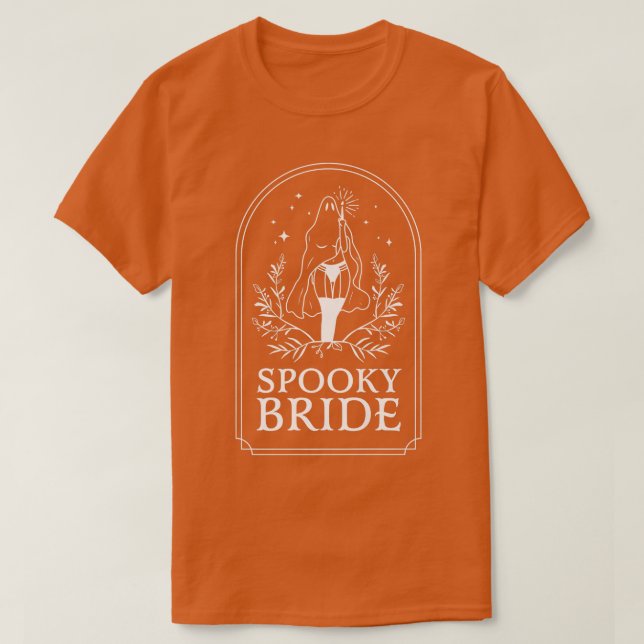 Camiseta Noiva Assustadora Casamento Gótico Despedida de So (Frente do Design)