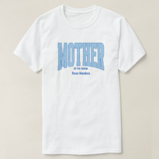 Camiseta Noiva + Azul Falso Brilho MÃE DO NOIVO