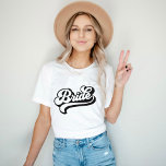 Camiseta Noiva Babe Nome Personalizado T-Shirt Bachelorette<br><div class="desc">Noiva Babe Nome Personalizado T-Shirt Bachelorette Tee</div>