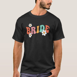 Camiseta Noiva Bebê Dama de Honra Groovy Festa de Despedida