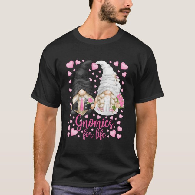 Camiseta Noiva Bonita E Gnomos De Groenlândia Para A Vida P (Frente)