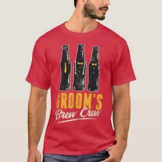 Camiseta Noiva BrewCrew Desenho engraçado de padrinhos para