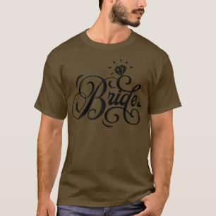 Camiseta Noiva Casamento Mulheres e Noivos Recém-Casados