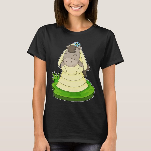 Camiseta Noiva Cavalo Flor Casamento (Frente)