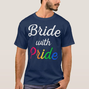 Camiseta Noiva com Casamento Lésbico do Orgulho