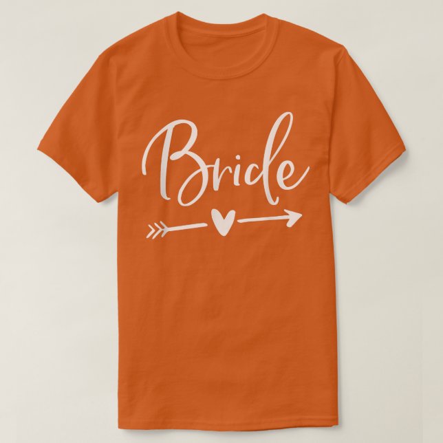 Camiseta Noiva Com Flecha E Coração  (Frente do Design)