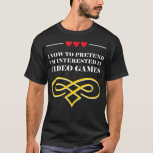 Camiseta Noiva com Interesse Fingido em Jogos de Vídeo Engr
