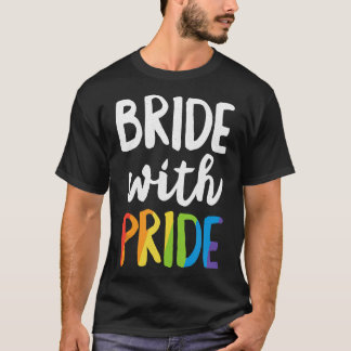 Camiseta Noiva com Orgulho Rainbow Lésbica Bachelorette Par