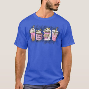 Camiseta Noiva cor-de-rosa retrógrada branca-leopardo dos 9