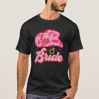Camiseta Noiva Country Chapéu de Cowgirl Ocidental Despedid