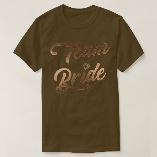Camiseta Noiva da Equipe Chá de Bebê Festa de Despedida de  (Frente do Design)