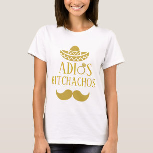 Camiseta Noiva da festa de solteira de Bitchachos do Adios