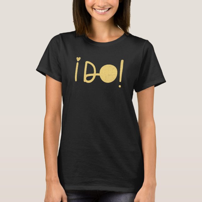 Camiseta Noiva Dama de Honra Despedida de Solteira Eu Aceit (Frente)