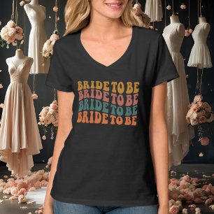 Camiseta Noiva de casamento bonita para ser arte de palavra