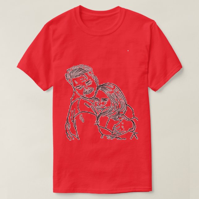 Camiseta Noiva de casamento e noiva da equipe (Frente do Design)
