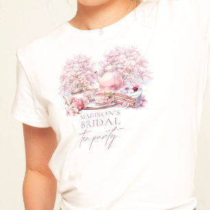Camiseta Noiva de Chá de Cerejeira Personalizado Lindamente