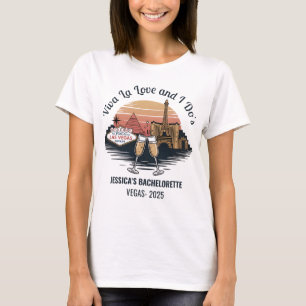 Camiseta Noiva de Despedida de Solteira Personalizada Las V