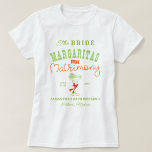 Camiseta Noiva de Despedida de Solteira Tulum Margaritas & 