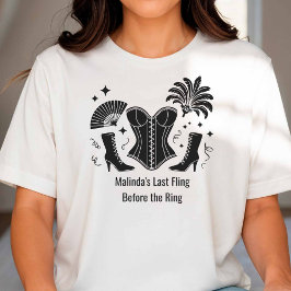 Camiseta Noiva de Las Vegas Dama de Honra Festa de Despedid