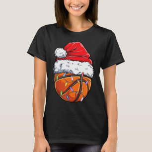 Camiseta Noiva de Natal de Basquete - Xm Diversão de Basque