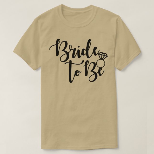 Camiseta Noiva De Ser Futuro De Anel De Casamento Sra. (Frente do Design)