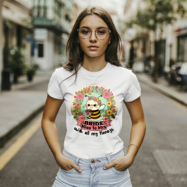 Camiseta Noiva de ser mulher solteira de noiva de casamento (Criador carregado)