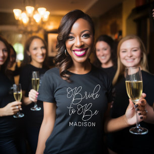 Camiseta Noiva de ser um casamento personalizado de Script 