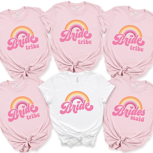 Camiseta Noiva de T-Shirt Bachelorette Retro Bride Tee (Criador carregado)