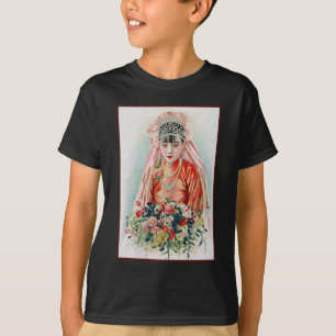 Camiseta Noiva de Vermelho no Casamento Chinês em Xangai