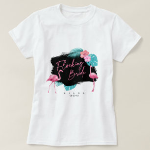 Camiseta Noiva Despedida de Flamingo V2 ID930