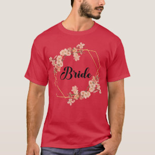 Camiseta Noiva Despedida de Solteira Coroa Floral Equipe No