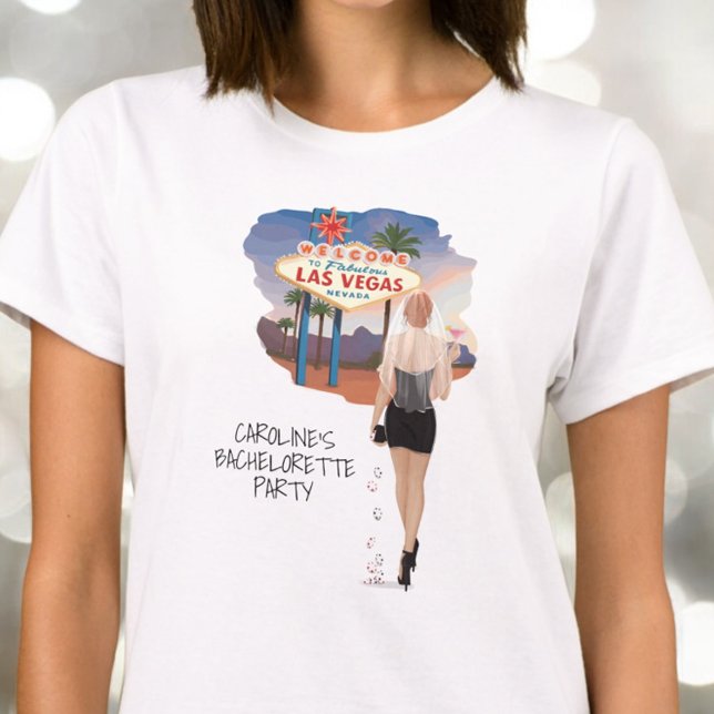 Camiseta Noiva do Cabelo Vermelho de Las Vegas Bachelorette (Criador carregado)