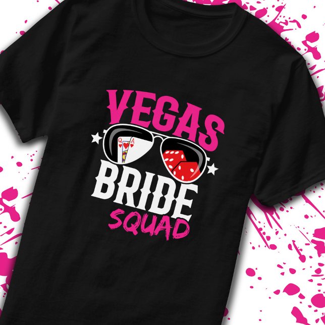 Camiseta Noiva do Casamento de Vegas Esquadra de Despedida  (Criador carregado)