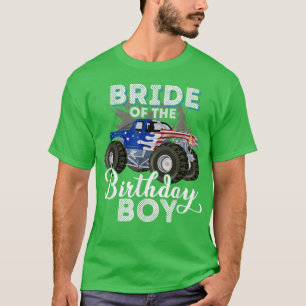 Camiseta Noiva do Menino do Aniversário Caminhão Correspond
