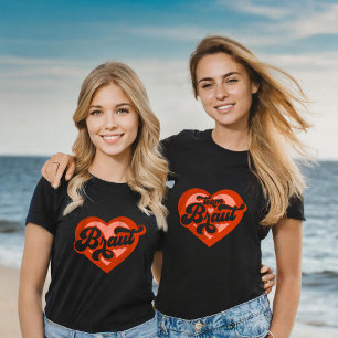 Camiseta Noiva E Equipe Noiva Despedida de Solteira Coração