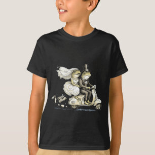 Camiseta Noiva e noivo engraçados de lua de mel casais recé