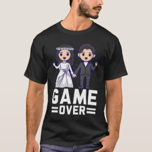 Camiseta Noiva E Noivo Gamer Acabou Humor De Groomsman Home