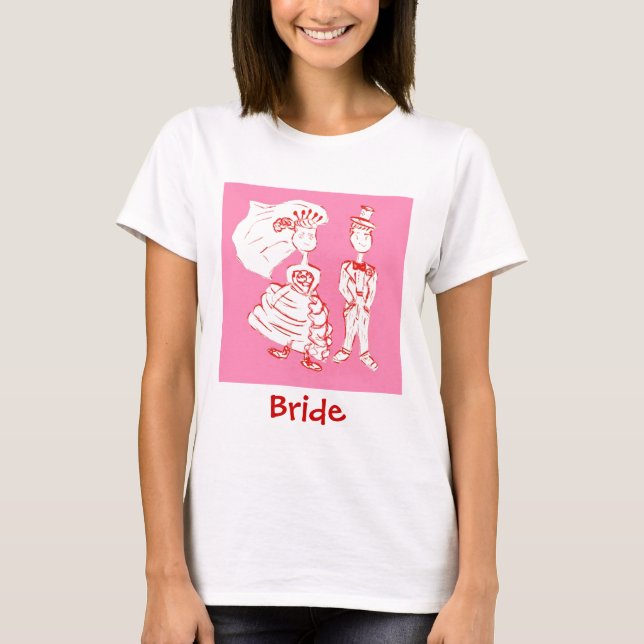 Camiseta Noiva e Pop de arte (Frente)