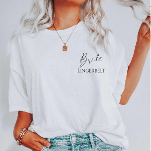 Camiseta Noiva Elegante Para Ser ou Festa de Despedida de S