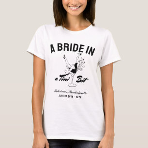 Camiseta Noiva em um martini pouco espresso de despedida de