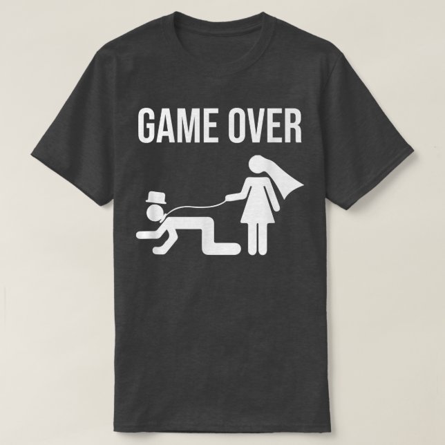 Camiseta Noiva engraçada Noivo Solteiro Solteira Casamento  (Frente do Design)