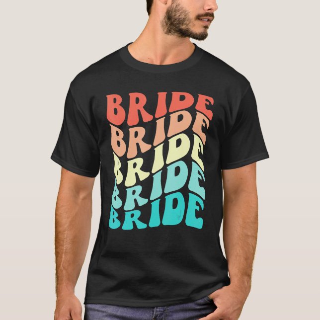 Camiseta Noiva Eu Faço Equipe Retro Despedida de Solteira D (Frente)